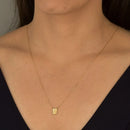 Escapulário De Ouro 18k Coração Jesus E Sra Do Carmo Mini