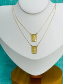 Escapulário Ouro 18k Cartier Unissex Medalha Média 65cm