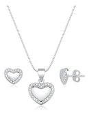 Presente Dia Das Mães Conjunto De Prata 925 Colar E Brinco Prateado