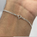 Pulseira Grumet De Prata 2mm