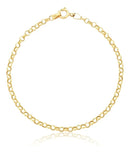 Pulseira Portuguesa Em Ouro 18k Comprimento 18 cm Cor Amarelo